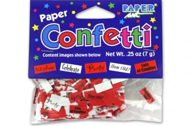 Birthday word confetti