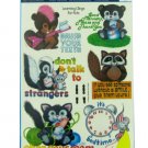 Children's window clings, learning manners