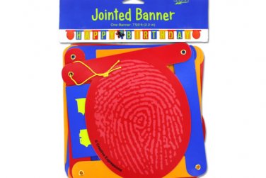 Jointed Happy Birthday Banner