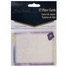 Watercolor floral place cards, pack of 12