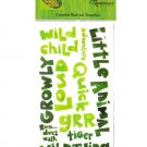 Jungle Phrase Creative Rub-on Transfers