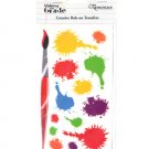 Paint Splatter Creative Rub-On Transfers