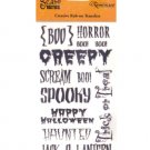 Scare Tactics Black Phrase Creative Rub-on Transfers