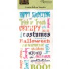 Halloween Phrase Creative Rub-on Transfers