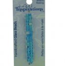 Turquoise Small Cube Glass Beads