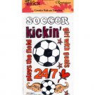Soccer Girls Creative Rub-on Transfers