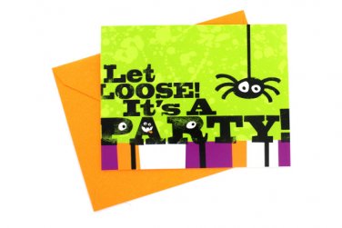 Let Loose Spider Invitations &amp; Envelopes