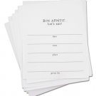 Mix and match party invitation inserts, dinner party