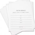 Mix and match party invitation inserts, baby shower