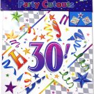 30th birthday cut-outs, pack of 3