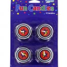 Hockey puck candles
