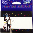 Grim Reaper name tags/labels, pack of 24