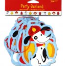 Fire dog party garland, 12'
