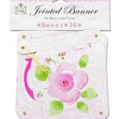 "Sweet 16" pink jointed banner