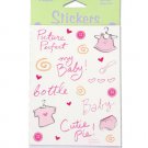 Baby girl stickers, four sheets