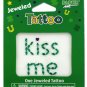 Jeweled kiss me tattoo