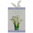 Bridal shower party game book, lily bouquet