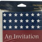 stars and stripes 8 count party invitations/envelopes