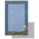 "Swamp Party" imprintable stationery, pack of 8 sheets