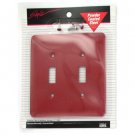Double Red Light Switch Plate