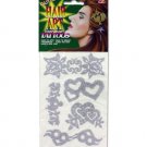 Glitter hair tattoos, choice of 8 designs