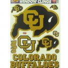 Colorado University Buffaloes window clings