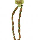 Nature Beads Ceramic Beaded Macrame Necklace