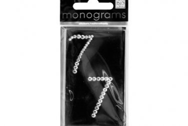 Bling Number 7 Rhinestone Monograms Stickers