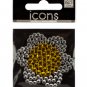 Bling Rhinestone Flower Icons Sticker