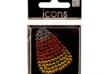 Bling Rhinestone Candy Corn Icons Sticker
