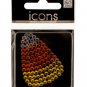 Bling Rhinestone Candy Corn Icons Sticker