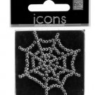 Bling Rhinestone Spider Web Icons Sticker