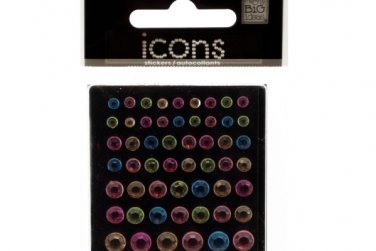 Bling Pastel-Colored Rhinestone Singles Stickers