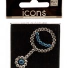 Bling Rhinestone Baby Rattle Icons Sticker