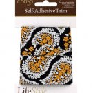 conso 2 yards paisley band self adhesive trim