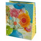 Fabric Flower Print Gift Bag