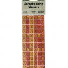 Riveted Leather Alphabet Scrapbooking Stickers