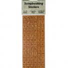 Corkboard Alphabet Scrapbooking Stickers