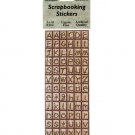 Woodsy Alphabet Scrapbooking Stickers