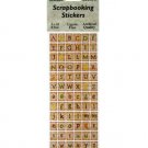 Cross Stitch Alphabet Scrapbooking Stickers