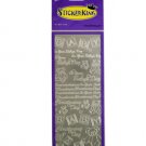 Baby Congratulations Silver Foil Stickers