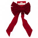 Red Velvet Holiday Bow Decoration