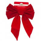 Holiday Red Velvet Bow Decoration