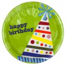 Happy Birthday Hats Party Plates Set