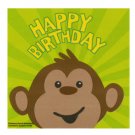 Monkeyin' Around Happy Birthday Napkins Set
