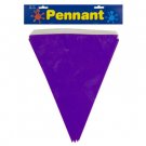 Purple Pennant Banner