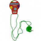 Green Football Helmet Party Necklace
