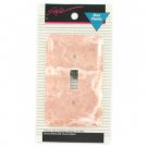 Pink marble light switch plate