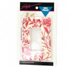 Red floral light cover