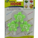 Adhesive mounting hooks, pack of 3